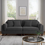 Modern 90 inch Sofa Comfy Corduroy Deep Seats Sofa