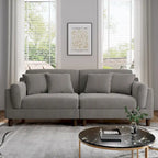 Modern 90 inch Sofa Comfy Corduroy Deep Seats Sofa