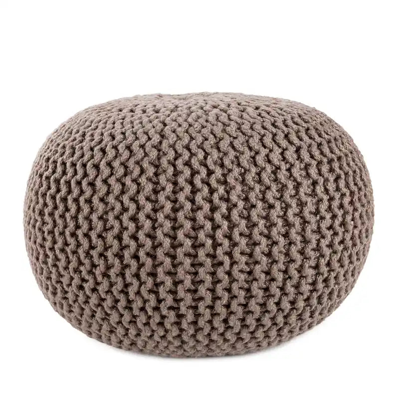 Asilah Indoor and Outdoor Round Pouf - 20X20X14