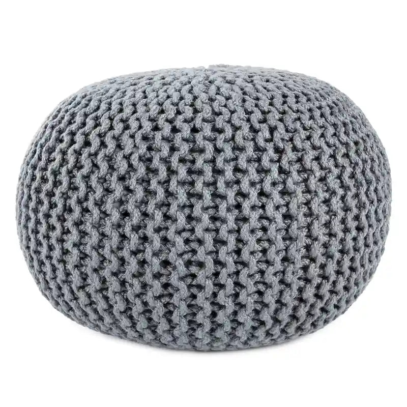 Asilah Indoor and Outdoor Round Pouf - 20X20X14