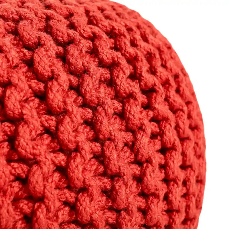 Asilah Indoor and Outdoor Round Pouf - 20X20X14