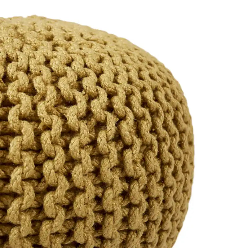 Asilah Indoor and Outdoor Round Pouf - 20X20X14