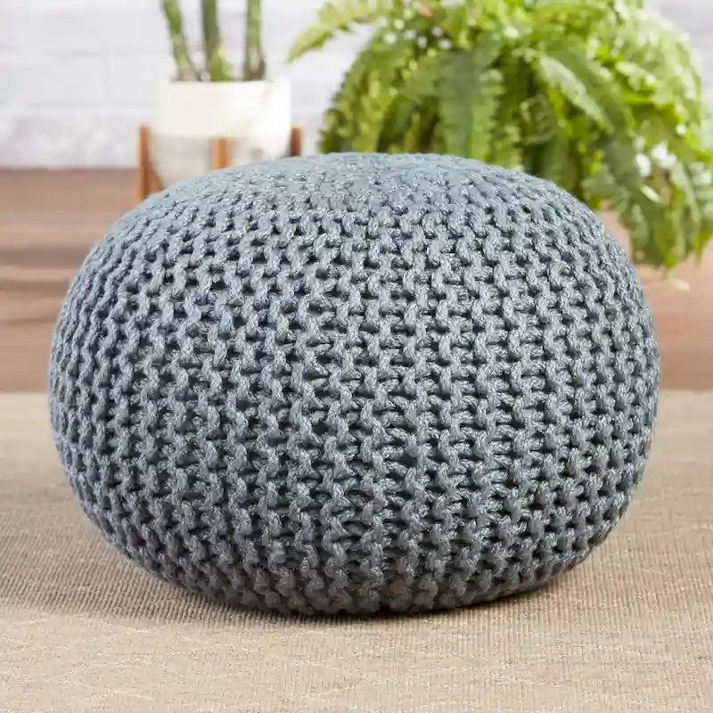 Asilah Indoor and Outdoor Round Pouf - 20X20X14