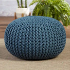 Asilah Indoor and Outdoor Round Pouf - 20X20X14