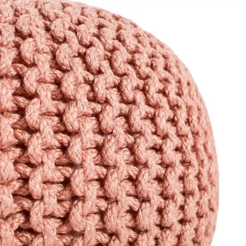 Asilah Indoor and Outdoor Round Pouf - 20X20X14