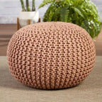 Asilah Indoor and Outdoor Round Pouf - 20X20X14