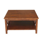 International Concepts Hampton Solid Wood Square Coffee Table - 36 x 36