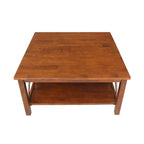 International Concepts Hampton Solid Wood Square Coffee Table - 36 x 36