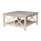International Concepts Hampton Solid Wood Square Coffee Table - 36 x 36