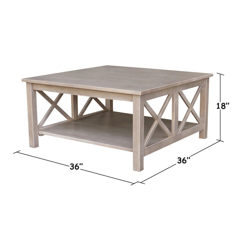 International Concepts Hampton Solid Wood Square Coffee Table - 36 x 36