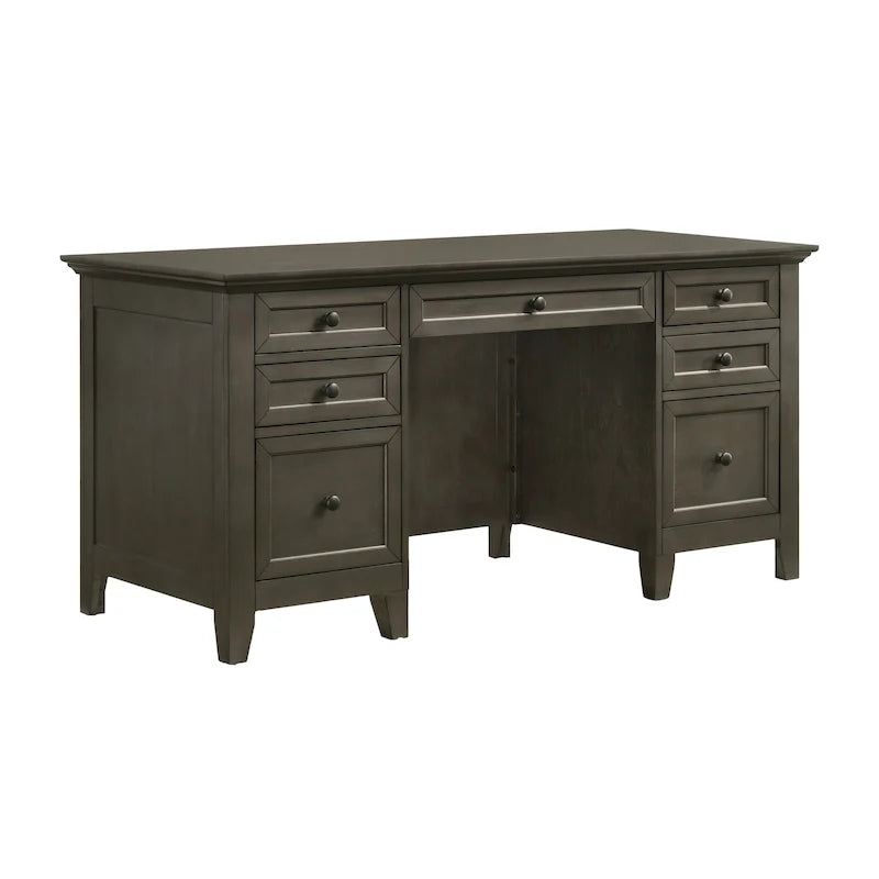 San Mateo Home Office 62 Wide Executive Desk with 7 Drawers