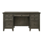 San Mateo Home Office 62 Wide Executive Desk with 7 Drawers