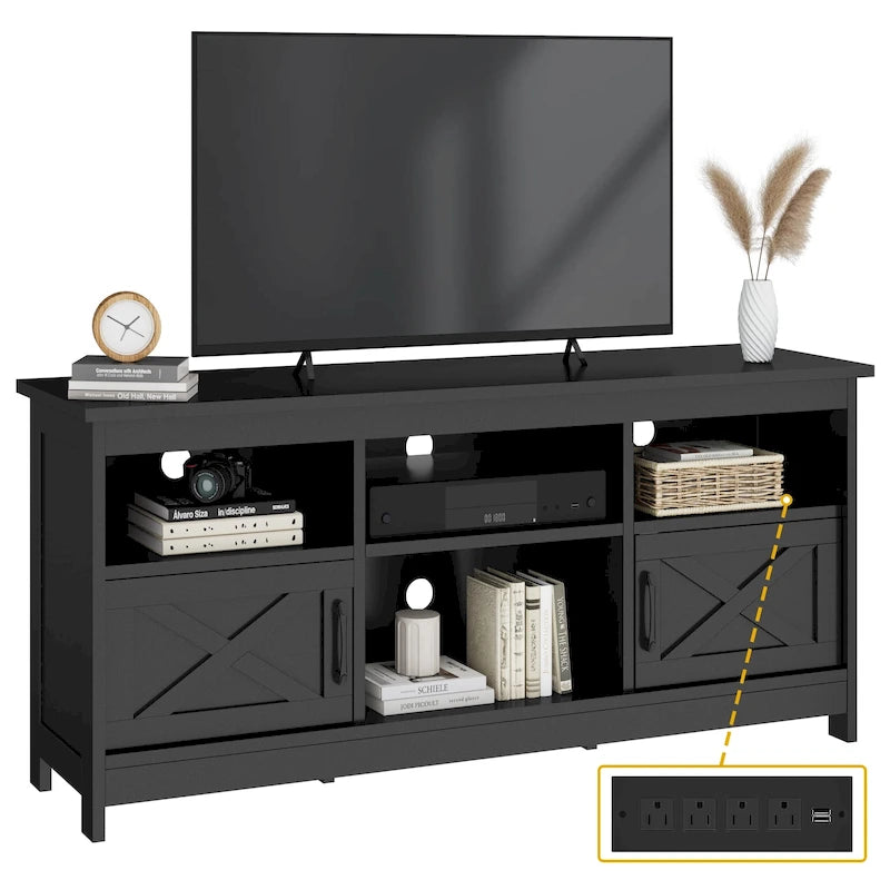 Moasis Farmhouse TV Stand for 65/55TV