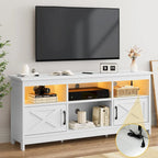 Moasis Farmhouse TV Stand for 65/55TV