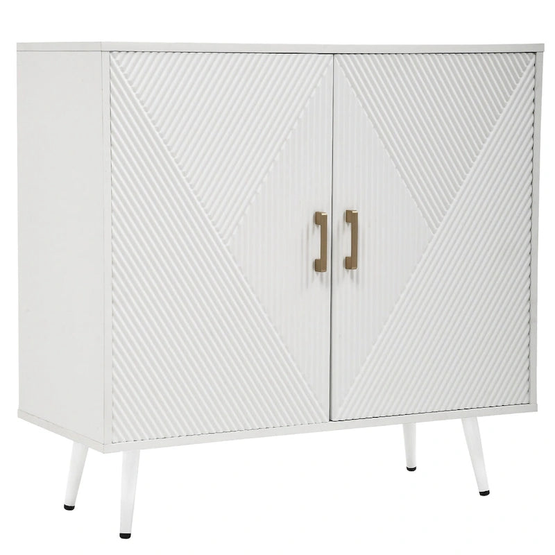 Moasis Modern Wooden 2-door Accent Cabinet