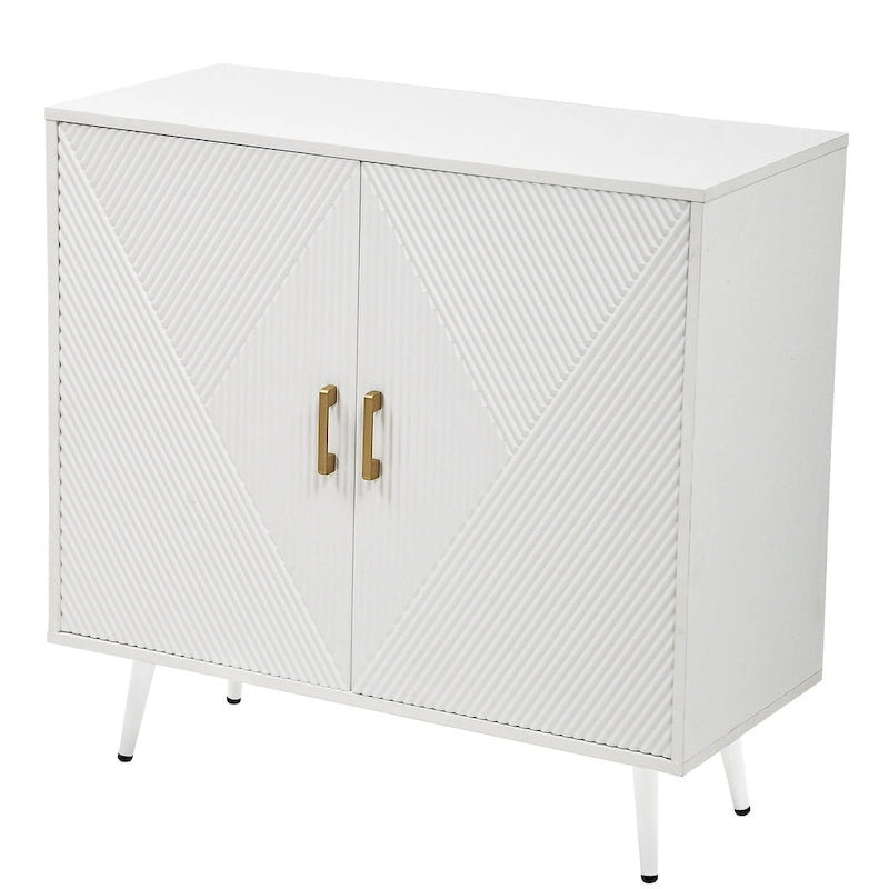 Moasis Modern Wooden 2-door Accent Cabinet