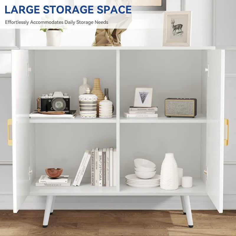 Moasis Modern Wooden 2-door Accent Cabinet