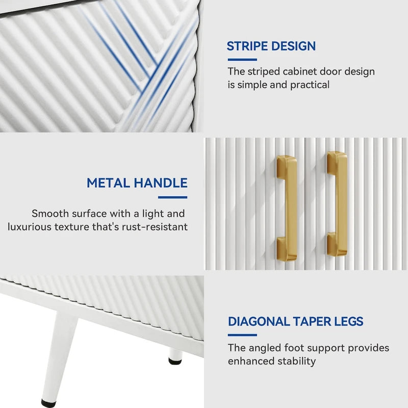 Moasis Modern Wooden 2-door Accent Cabinet