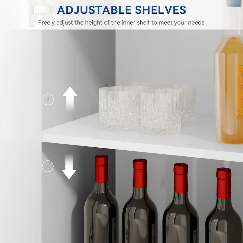 Moasis Modern Wooden 2-door Accent Cabinet