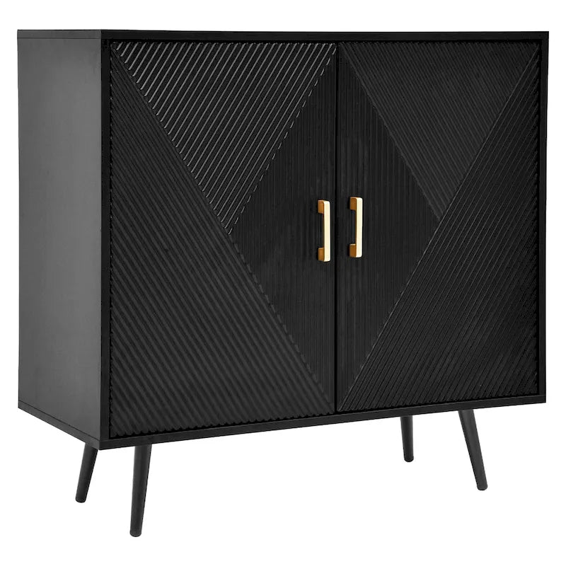 Moasis Modern Wooden 2-door Accent Cabinet