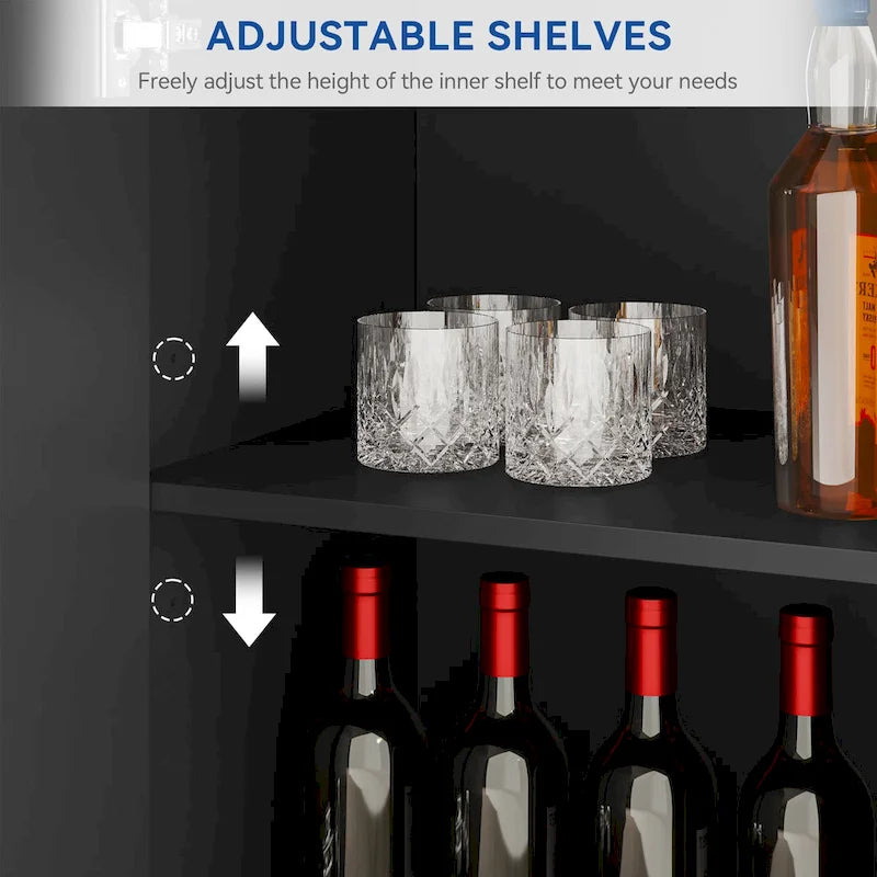 Moasis Modern Wooden 2-door Accent Cabinet