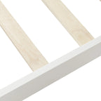 Wooden Slat Support Wood Platform Bed with Headboard