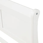 Wooden Slat Support Wood Platform Bed with Headboard