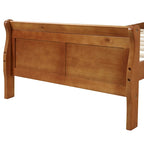 Wooden Slat Support Wood Platform Bed with Headboard