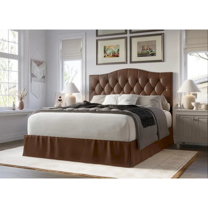Harper Tufted Upholstered Platform Bed