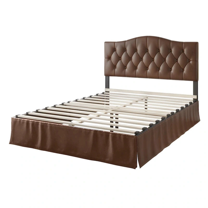 Harper Tufted Upholstered Platform Bed