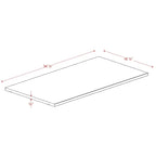 Palace Imports 100% Solid Wood Single Large Shelf for Kyle Wardrobe Armoires