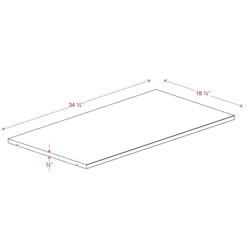 Palace Imports 100% Solid Wood Single Large Shelf for Kyle Wardrobe Armoires