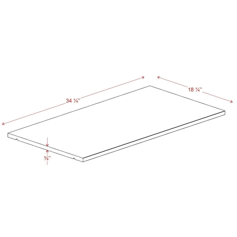 Palace Imports 100% Solid Wood Single Large Shelf for Kyle Wardrobe Armoires