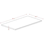 Palace Imports 100% Solid Wood Single Large Shelf for Kyle Wardrobe Armoires