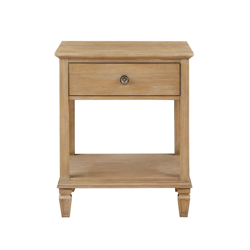 Madison Park Signature Victoria Light Natural Bedside Table