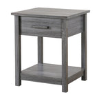Salem 1-drawer and Shelf Wooden Nightstand