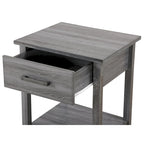 Salem 1-drawer and Shelf Wooden Nightstand