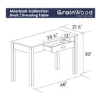 Grain Wood Furniture Montauk Desk