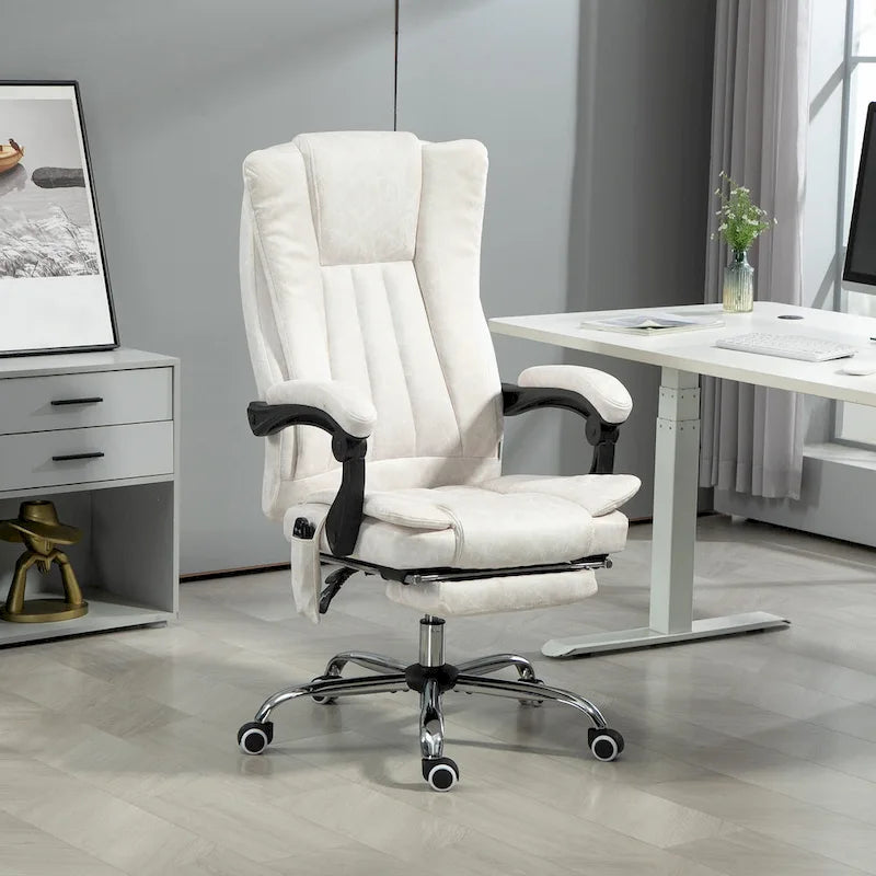 Vinsetto Massage Office Chair with 6 Points, Heated High Back Recliner with Adjustable Height, Swivel Wheels