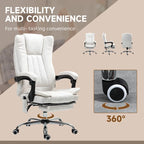 Vinsetto Massage Office Chair with 6 Points, Heated High Back Recliner with Adjustable Height, Swivel Wheels