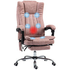 Vinsetto Massage Office Chair with 6 Points, Heated High Back Recliner with Adjustable Height, Swivel Wheels