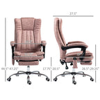 Vinsetto Massage Office Chair with 6 Points, Heated High Back Recliner with Adjustable Height, Swivel Wheels