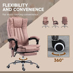 Vinsetto Massage Office Chair with 6 Points, Heated High Back Recliner with Adjustable Height, Swivel Wheels