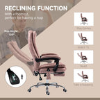 Vinsetto Massage Office Chair with 6 Points, Heated High Back Recliner with Adjustable Height, Swivel Wheels