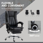Vinsetto Massage Office Chair with 6 Points, Heated High Back Recliner with Adjustable Height, Swivel Wheels