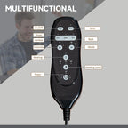 Vinsetto Massage Office Chair with 6 Points, Heated High Back Recliner with Adjustable Height, Swivel Wheels