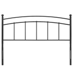 Tyler Arched Full Size Black Metal Headboard