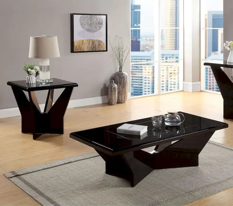 Ameena Contemporary 2-Piece Coffee Table and End Table Set by Furniture of America