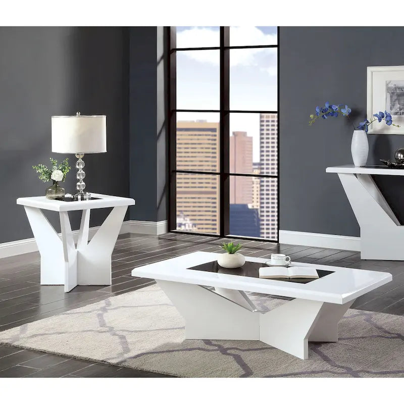 Ameena Contemporary 2-Piece Coffee Table and End Table Set by Furniture of America