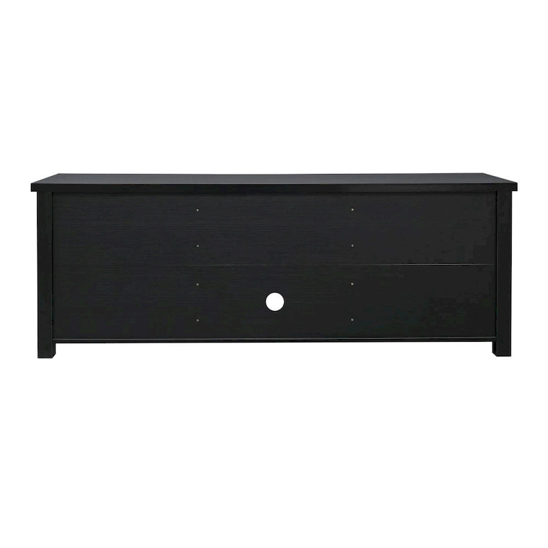 Classic TV Stand for up to 80 TVs-Glass Fronted Doors-Modern Finish - 65W x 16D x 23.625H